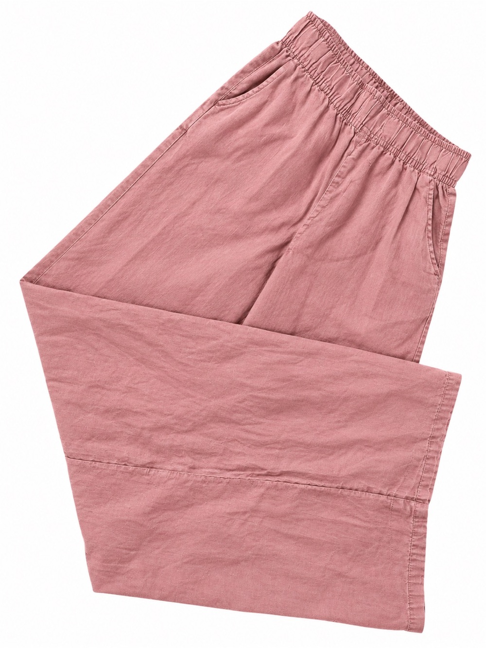 SIGRID Olsen Wide Leg Linen Pants mauve size M - Picture 6 of 9